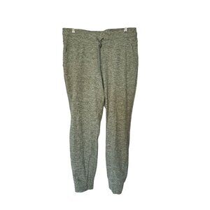 Lululemon Ready to Rulu High-Rise Fleece Jogger Heathered Green Sized 10